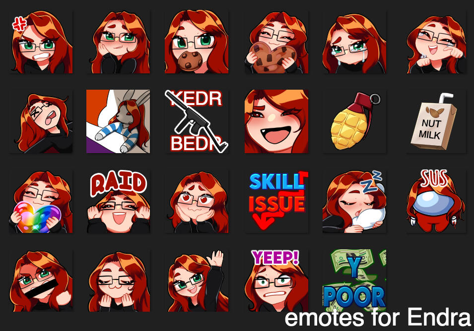 Emotes For Endra